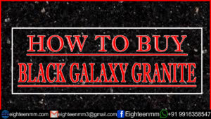 Black galaxy Granite